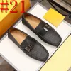 Mocassini firmati modello 36 Scarpe da uomo in pelle fatte a mano Scarpe da guida casual nere Mocassini slip-on blu Scarpe da uomo Taglie forti 46