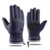 Guanti da ciclismo Accessori per ciclismo invernale Guanti sportivi antiscivolo Dimensioni compatte Guanti da sci per mani Blu.