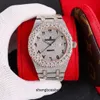 2023 Relógio mecânico americano totalmente automático Relógio de diamante completo Relógio masculino Instagram Relógio masculino