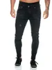 Jeans pour hommes 2023 Youth Biker pour hommes Slim Fit Crayon Denim Homme Pantalon Quatre Saisons Sports Pantalons décontractés Noir