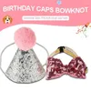 Vêtements pour chiens Pet Cat Cravate Bowtie Butterfly Machine Party Anniversaire Chapeau Accessoires Cheveux