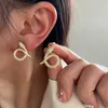 Funkelnder Strass-Schlangen-Ohrstecker für Damen, niedlicher Tier-Schlangen-Ohrring, Modeschmuck