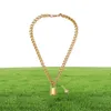 Chokers Collier de chaîne de serrure or Gothtic Gold pour femmes Colliers de pendentif clé déverrouillable