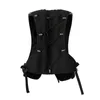 Sacs de taille fonctionnels sac de poitrine tactique pour femme mode hip hop gilet streetwear pack unisexe noir plate-forme