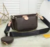 3 pçs conjunto favorito sacos de couro genuíno mulheres crossbody bolsa mensageiro sacos bolsas designers ombro senhora saco de compras