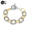 UNY Bracelet marque de créateur David inspiré s Antique femmes bijoux câble fil Vintage cadeaux de noël s 211124229g