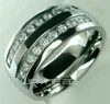 Seu anel masculino de aço inoxidável sólido anel de noivado de casamento tamanho de 8 9 10 11 12 13 14 15289h8167992