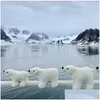 Stuffed Plush Animals 20/25/35/45Cm Super Lovely Polar Bear Family Placating Toy Gift For Children M065 Q0727 Drop Delivery Toys Gi Otxk6