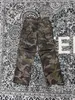 Highend estilo retro calças de grife moda camuflagem design tamanho dos eua calças de carga marca de luxo topo dos homens calças retas