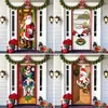 Decorações de natal decoração da porta pendurado pano capa natal pano de fundo banner para 2024 festa de ano novo casa decorvaiduryd