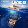 PANARS hommes d'affaires montres étanche G montre THOCK en acier inoxydable montre-bracelet numérique horloge Relogio Masculino Erkek Kol Saati 21317h