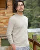 Men's Sweaters Zhili Men Knit Diamond Patterns Crew Neck Merino Wool Sweater 231211