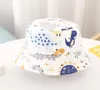 Chapeaux à bord large 2021 Animaux de dessin animé mince d'été broderie bébé seau de seau pêcheur enfant enfant en bascule garçons filles panama soleil cap5326852