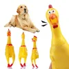 Grito de frango squeeze sons de brinquedo de animais de estimação de brinquedos de cachorro produtos descompactação solteira ferramenta squeak ventur frango