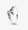 Anello scintillante di Campanellino in argento sterling 925 per le donne Anelli di nozze Accessori di gioielli di fidanzamento di moda9547204