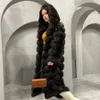 Cappotto da donna in pelliccia sintetica Cappotti veri da donna con cappuccio Giacche lunghe invernali calde per il 2023 Vendita naturale 231211