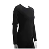 Kvinnors termiska underkläder 100% Merino Wool Women Midweight Crew Next to Skin Nts Base Lay Women Topps Thermal Underwear Tops European Size S-L 160GSM 231211