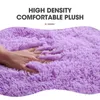 Mattor Vogsic Solid Color Bath Mat 3pcs Set Foot Toalett Lock Cover Rugs Kit Nonslip Fluffy Home For Badrumstillbehör 231211