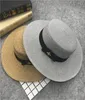 Été femmes plaisancier chapeau de plage femme décontracté Panama chapeau dame marque classique abeille paille plat chapeau de soleil femmes Fedora 2205076355343