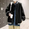 Męskie kurtki męskie streetwear baseball w stylu koreański studenci moda fajne nastolatki do marki bf chaqueta paski harajuku all-mecz elegancki ins