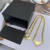 2023 Womens Triangle Pendant Necklaces For Women Luxurys Designers Necklaces With Earrings Link Chain Fashion Jewelry Accessories 68