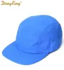 Dongking New 5 painéis Classic Baseball Cap Brim Brim Ber beisebol Taslon Splash Proof Fabric Quick Dry Hat Flat Bill Big Size LJ22131570