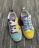 2024 New Kids 디자이너 Red Bottoms Casual Shoes Loafere Rivets Low Studed Kid Designers 신발 어린이 패션 바닥 트레이너 EUR 25-34