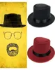 Cappelli a tesa larga Breaking Bad Cappello Fedora da barca Vintage Nero Walter Bianco Morbido Feltro Uomo19976640