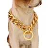 Dog Collars Pet P Choke Cuban Chain Steel Training Small Medium And Large Dogs 15mm