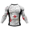 T-shirts masculins Cody Lundin Sports T-shirts sublimés Jiu Jitsu Bjj Rashguard à manches courtes à manches courtes