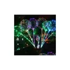 Partydekoration Leuchtender LED-Ballon Transparente farbige blinkende Beleuchtungsballons mit 70 cm Stange Hochzeitsdekorationen Feiertags-Supp Dhwng