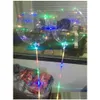 Décoration de fête Bobo Ball LED Ligne avec poignée de bâton Ballons de ficelle d'onde clignotant pour Noël Anniversaire de mariage Accueil Dro Dhvbg