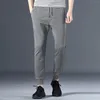 Men's Pants Male Fall And Winter Elastic Waist Sweatpants Casual Models Simple Padded Thickened Harem Loose Fit Wide Leg