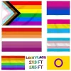 Banderas gay 90x150cm Cosas del arco iris Orgullo Bisexual Lesbiana Pansexual LGBT Accesorios Banderas 12 LL