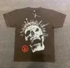 TシャツメンズTシャツHellstarトップ品質100％コットンメンズTシャツTシャツTシャツMENグラフィックTシャツ女性特大の白い黒いルーズティーCC20