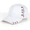 Ball Caps Verkopen Mode Ijzeren Ring KPOP Hoeden Verstelbare Baseball Cap Snapback Dames Zonnehoed Heren