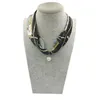 Han Jing Multi-color Sieraden Verklaring Ketting Hanger Sjaal Vrouwen Bohemen Halsdoek Foulard Femme Accessories229u