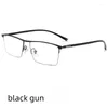 Lunettes de soleil Cadres de grande taille élargie Big Face Fat Lunettes Cadre Business Hommes Titanium Alliage Myopie 8385ZM