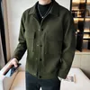メンズジャケットブランド衣類冬のメンコートウールの布厚いツールラペルスリムジャケット/メンズ高品質のウールカジュアルウォームジャケット