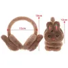 Ear muffs coelho dos desenhos animados inverno quente earmuffs moda pelúcia grosso macio capa de orelha proteção calor orelha muffs para aldult crianças 231211