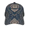 Ball Caps Summer Unisex Baseball Cap Male Female Breathable Mesh Snapback Hat Damask Vintage Exquisite Floral Baroque Casual Sport