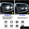 Adesivos de carro 50 pcs à prova de chuva espelho retrovisor filme adesivo antifog protetor de chuva para E60 525I 528I 530I 535I 550I E61 gota dh1lu