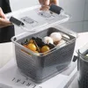 Kitchen plastikowe pudełko do przechowywania owoce i warzywa do przechowywania lodówka do przechowywania wielofunkcyjna z pokrywką pojemniki na świeżość 2186H