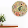 Wall Clocks Mandala Colorful Clock For Home Decoration Living Room Quartz Needle Hanging Watch Modern Kitchen