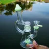 Glow in the dark Ball Narghilè Bong in vetro 4mm Mini Dab Rig soffione doccia perc 14,5mm Femmina Oil Rigs Tubi dell'acqua con ciotola XL-341