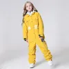 Autres articles de sport 2023 Enfants OnePiece Suit Suit chaleureux fille respirante set bourse Boy enfants Pantalons à capuche de snowboard extérieur 231211