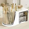 Storage Boxes Rotating Desk Makeup Organizer Simple Design Cosmetics Boxe Versatile Brush Holder For Eyebrow Pencil Lipstick