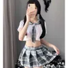 Nieuwe Erotische Plooirok Sexy Vrouwen Lingerie School Meisje Sex Game JK Uniform Anime Cosplay Kostuum Rollenspel Student Outfit sexy