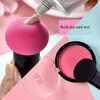 Make-up Pinsel Pilzkopf Schwamm Kosmetischer Puff Mixer mit Aufbewahrungsbox für flüssige Grundierungen und Pulver Frauen Schönheit T H9G0