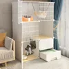 Trasportini per gatti Gabbie per interni domestici di grandi dimensioni per ville con lettiera Toilette multifunzione integrata Prodotti per animali domestici per esterni